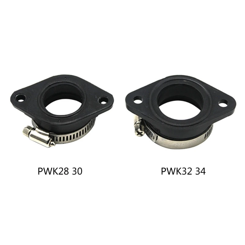 Motorcycle Carburetor Adapter Inlet Intake Pipe Rubber Mat Fit on PWK 28/30mm 32/34mm Carburetor UTV ATV Pit Dirt Bike