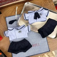 10cm 20cm baby clothes cute Thai school uniform set cotton doll changing without attributes 1