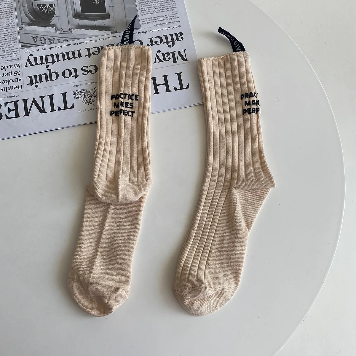 Korean Design Heel Letter with Label Cotton Sock Couple Mid-tube Socks Punk  Lovers Home Sports Casual Home Socks for Men Women - AliExpress