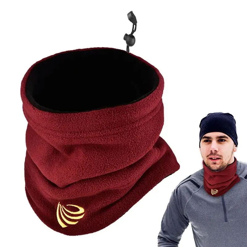 

Neck Warmer Snood Neck Warmer Gaiter Winter Cover Neck Scarf Fleece Scarf Gaiter Face Cover Windproof Scarves for Men Women