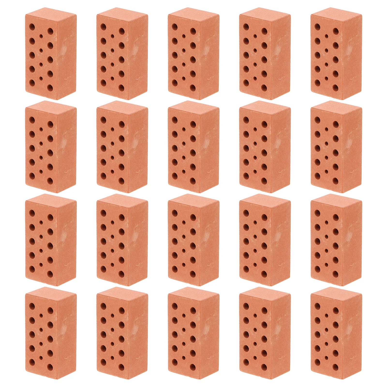 

20 Pcs Simulated Brick DIY Miniature Brick For Crafts Sand Table Decors Wall Tiles Micro Landscape Clay Garden Models