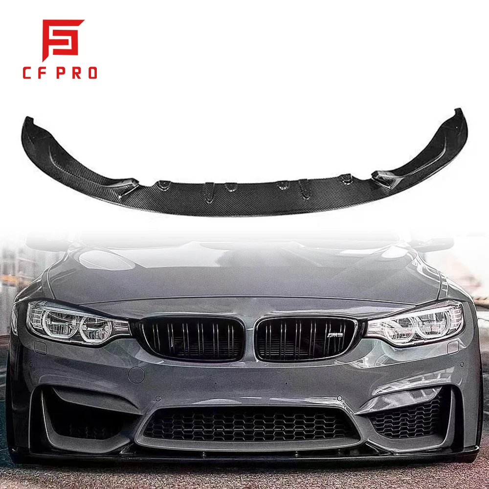 

Carbon Fiber Front Lip Body Kit Spoiler 3D Bumper Splitter For BMW 3 Series 4 Series M3 M4 Accessories