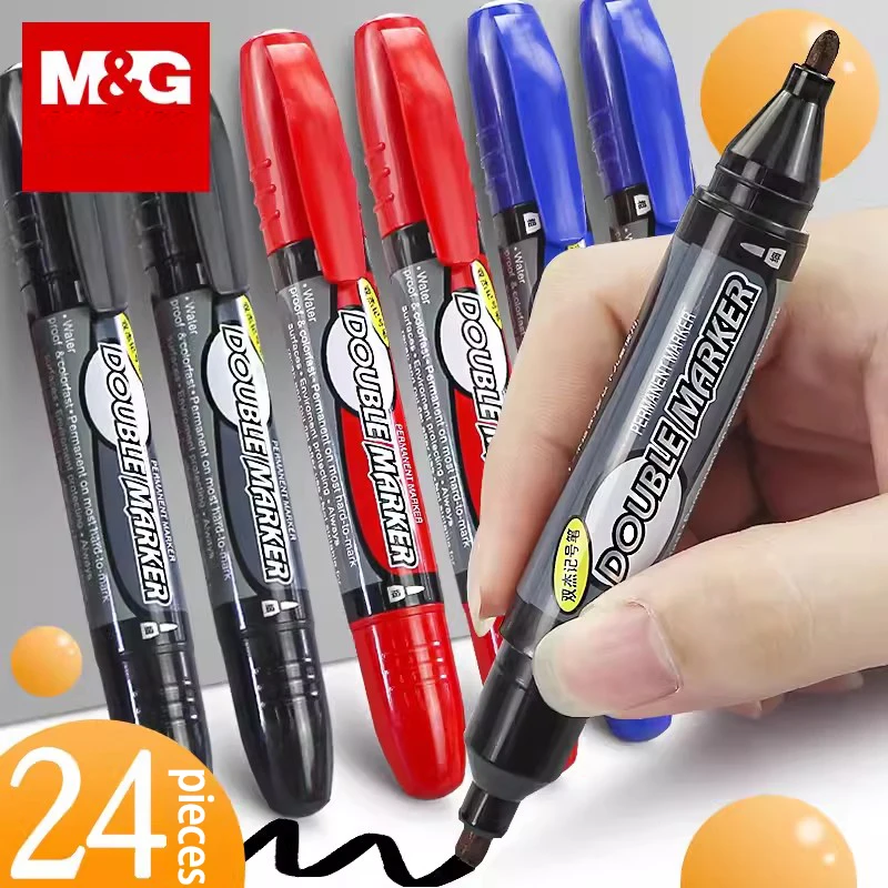 High quality Double head marker 3-color oil thick and fine head pen waterproof and non-fading ink oil proof Mark note kitchen pe kitchen waterfall splash proof head hot and cold dishwashing basin sink multi functional rotatable faucet faucet