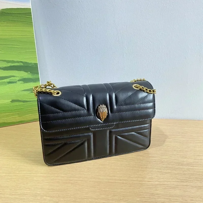thumbnail image 1 of Bolso bandolera cuadrado pequeño con diseño de cabeza de águila y textura de hilo bordado para mujer de Kurt Geiger London, 1 of 5