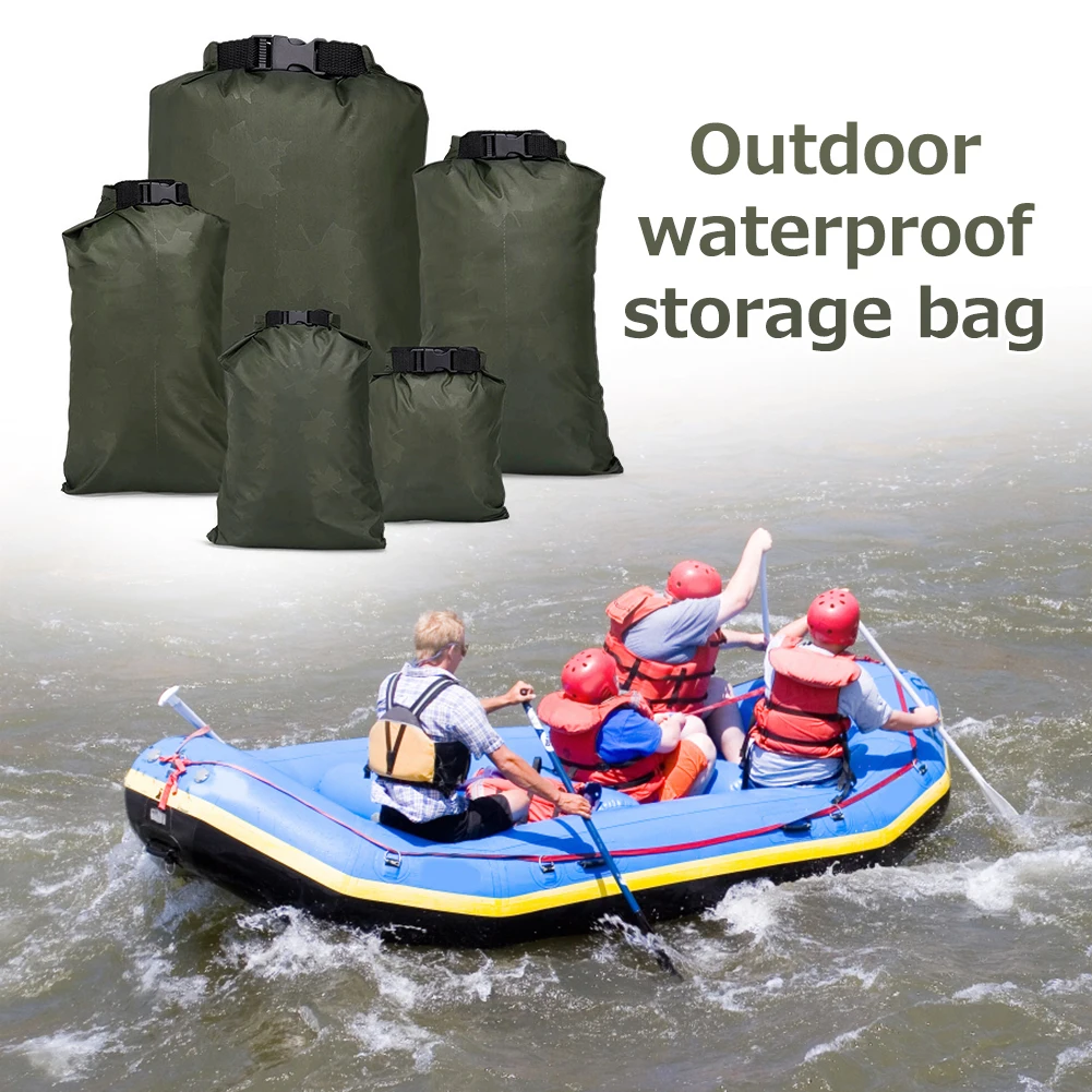 1/5pcs Waterproof Dry Bag For Camping Drifting Hiking Swimming Rafting Kayaking River Trekking Bags Outdoor Storage Pack Sack