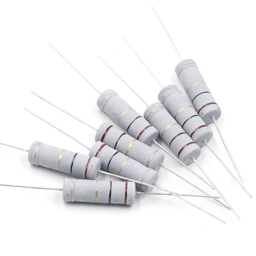 Sourcingmap 100 Resistori A Pellicola Metallica - 2,2 Ohm 1/2 W 1% - Tolleranza Di Precisione, 5 Bande, Assiale Per Circuiti Elettronici