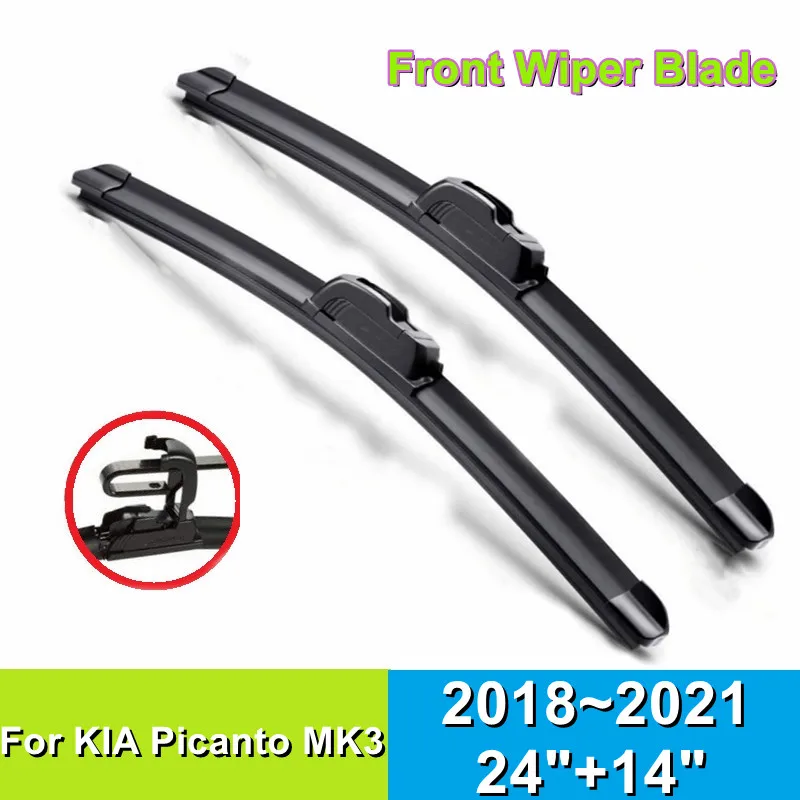 Wiper Blade For KIA Picanto MK3 24"+14" Car Windshield Windscreen