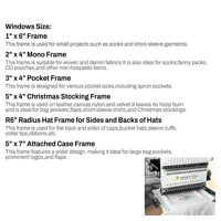 Magnetic Embroidery Hoops 8-in-1 for Juki Tajima SAI – Fast, No-Tension Hooping Frames - Image 6