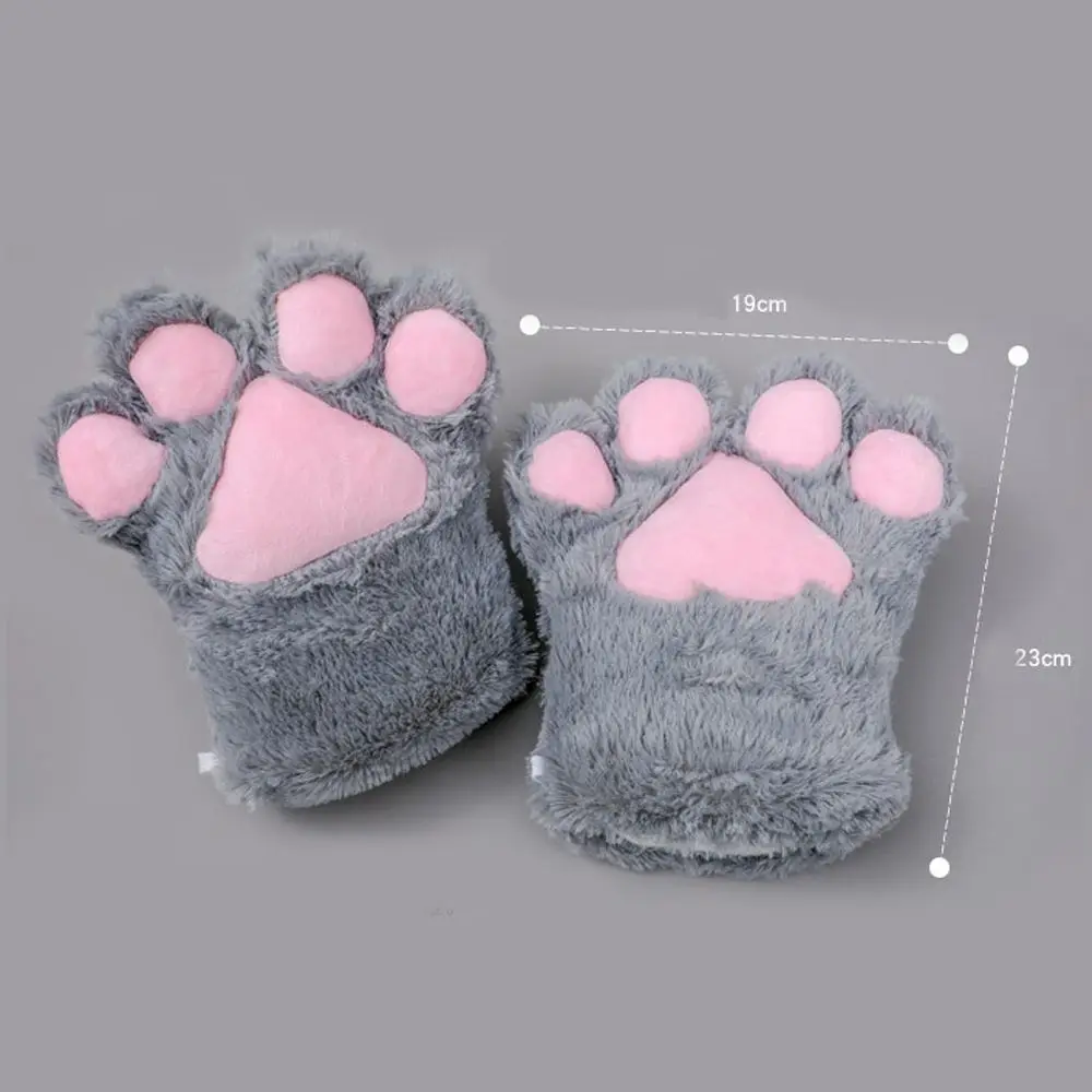 Sweet Fluffy For Women Bear Claw Cat Claw Gloves Paw Mittens Anime Cosplay Gloves