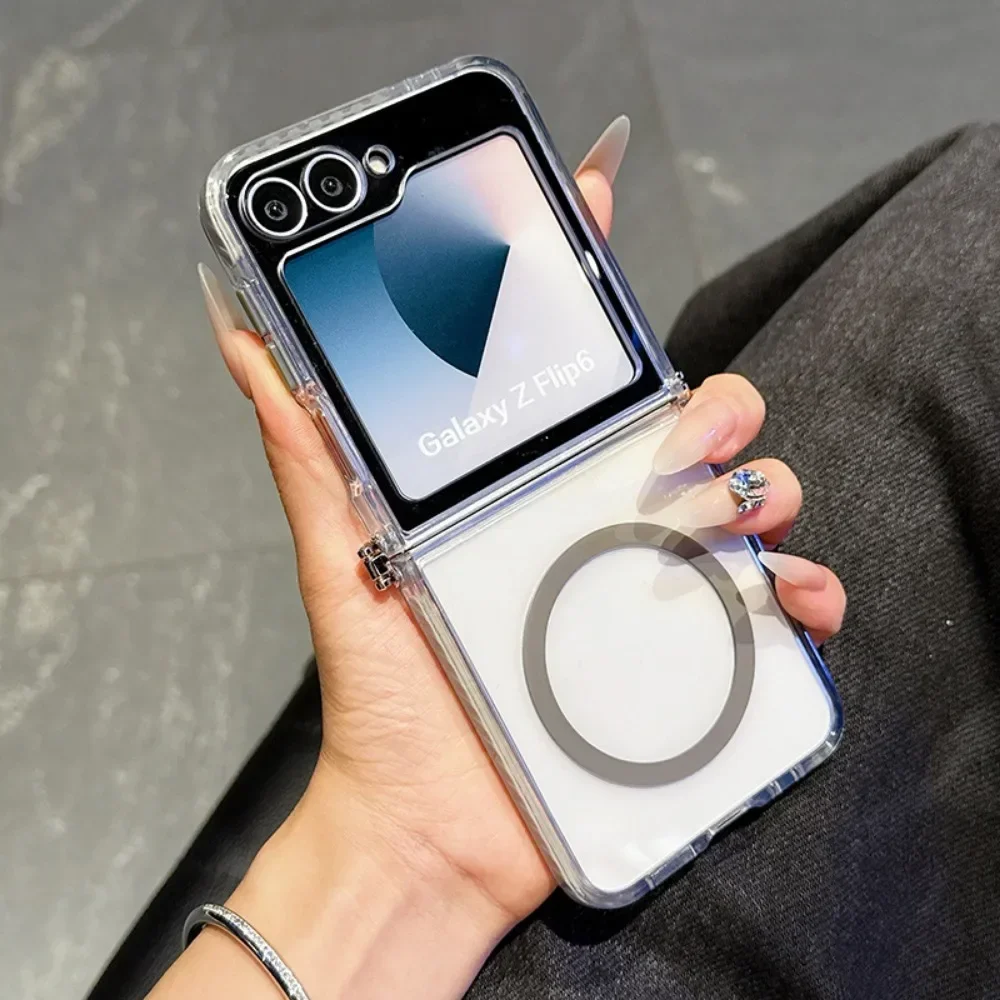 Magnetic Clear Shockproof Phone Case with Magsafe Compatibility