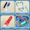 Children's Doctor Toy Simulation Tool Set for Girls with Luggage Rolling Case to Play as Nurse and Give Injections with Stethosc 4