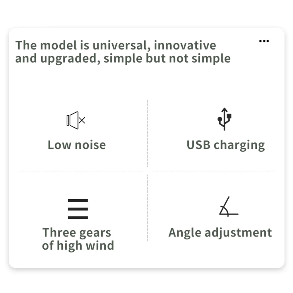 ABS Black 360 Degree Rotatable Car Ventilation Fan