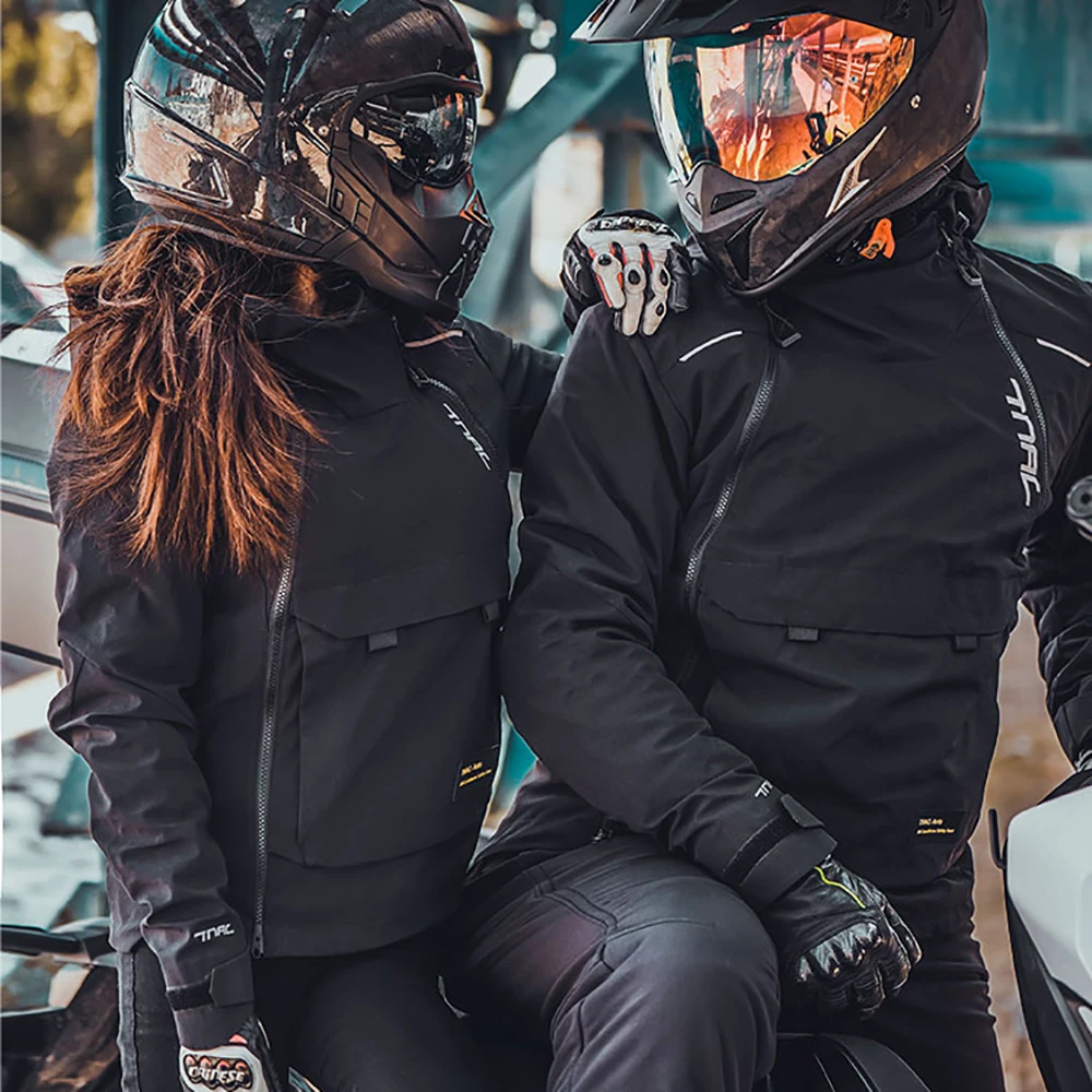 Racing Jacket Winter Warm Waterproof Casual Racing Suit Motorcycle Jacket Windproof Fall Prevention With CE Protector