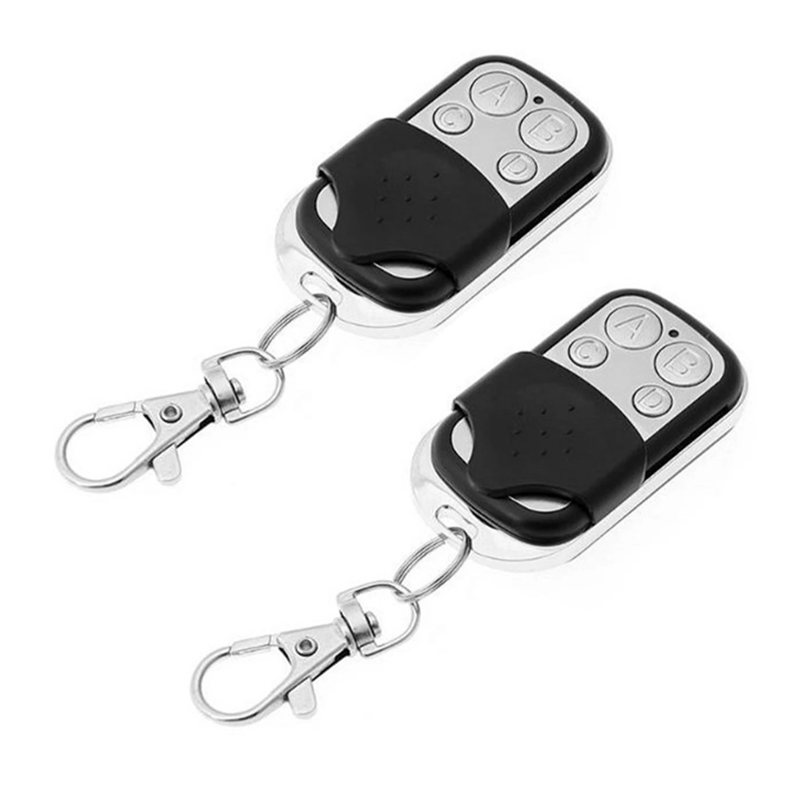 

2pcs 433MHz Transmitter Wireless Universal Keychain Home Liftmaster Garage Door Opener Remote Plastic Metal Convenient For Clone