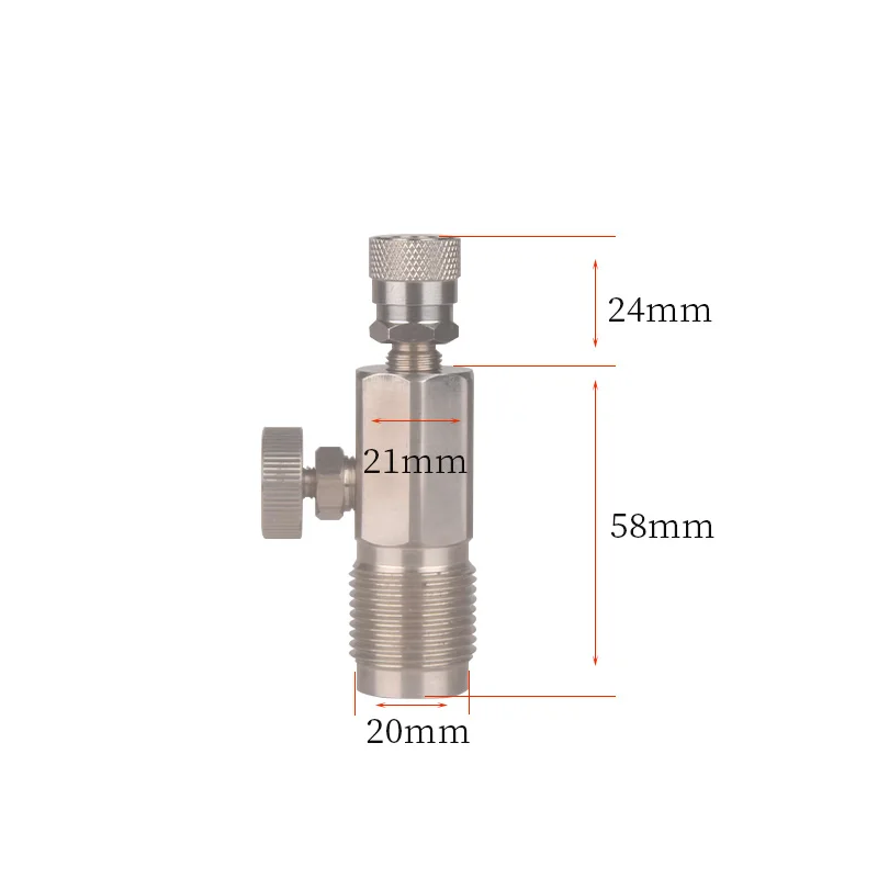 HPA G5/8 300BAR Valve Air Tank Fill Station Connector Sodastream Adapter Co2  Paintball Quick Coupler Cylinder Refill Accesories