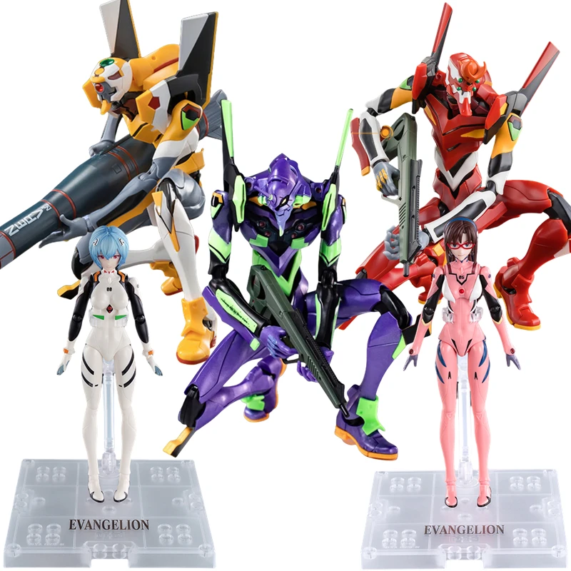 BLOKEES Original EVA NEON GENESIS EVANGELION EVANGELION-01 012 EVA00 Mari Rei TV Version Zusammengebaute Action Figur Modell Spielzeug Geschenk