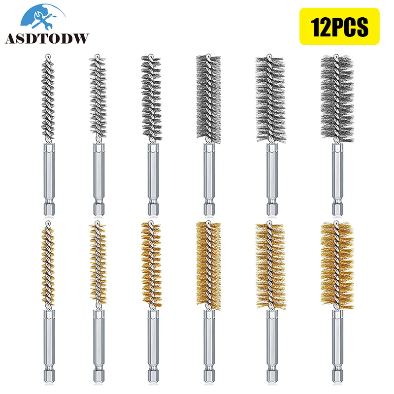 Stainless Steel Drilling Brush Twisted Wire Stainless Steel Cleaning Brushes For Electric Drill Impact Tool Cleaning 2