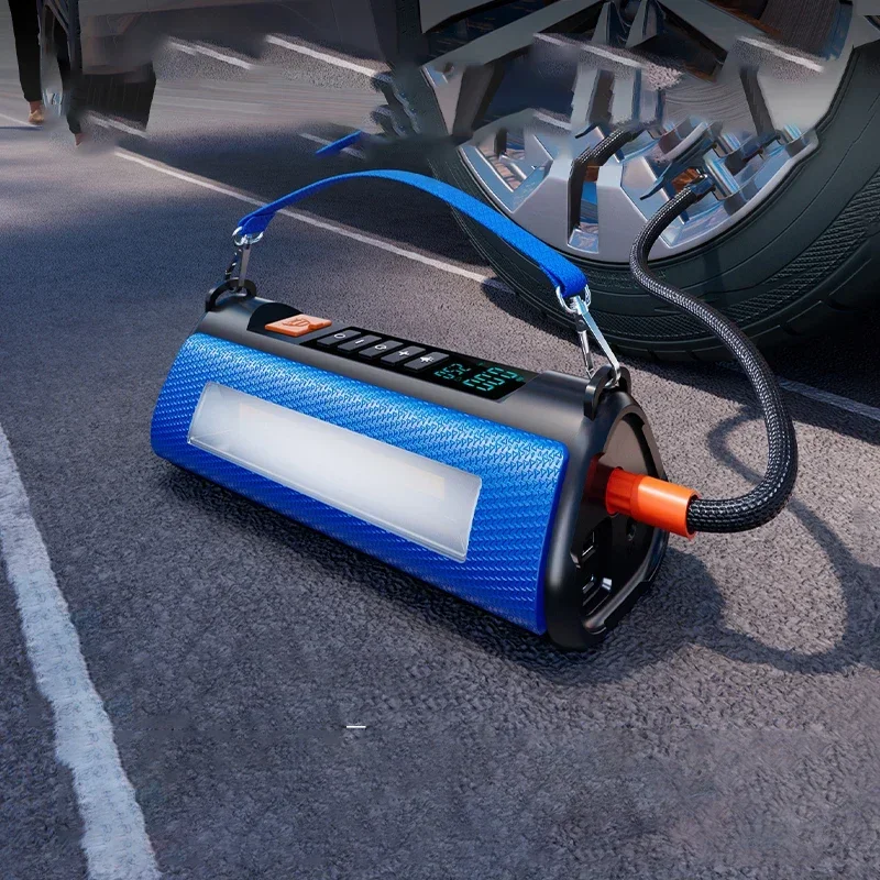 Automobile emergency start power supply air pump integrated with