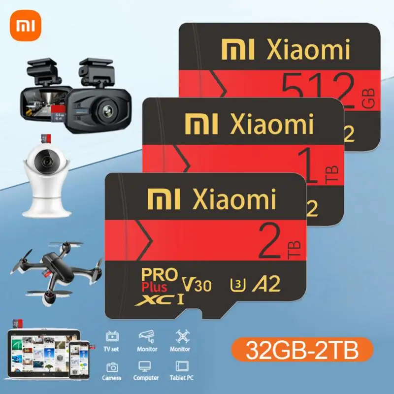 Xiaomi Micro Tf Sd Card A2 Flash Memory Card Pro Plus V30 Ad Alta Velocità 2Tb 1Tb 128Gb 256Gb Cartao De Memoria Per Telefono/Fotocamera
