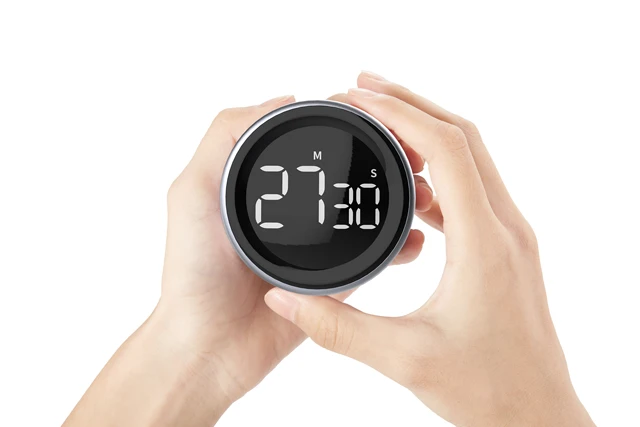 VOCOO Digital Kitchen Timer with 7.8” Extra Large Display, Magnetic LED,  with 3 Brightness, 4 Alarms and 3 Volume Levels, Battery Powered Countdown