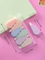 1 Set/6 Piece Cute Kawaii Macaron Correction Tape Altered Tools School Office Corrector Stationery Kids Sweet Novelty Supplies 5