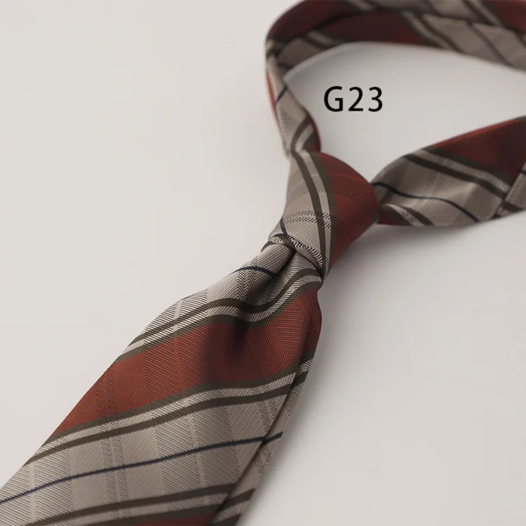 Gentleman British Style 8CM Mens Polka Dot Neck Tie Dark Green Brown Striped Silk Ties Luxury Soft Necktie Wedding Tuxedo Cravat