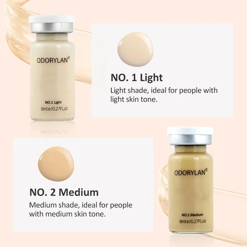8ml BB Cream Glow Serum Ampoule Kit Peptide/Centella asiatica Facial Essence Foundation Moisturizing Cream Beauty Skincare 3