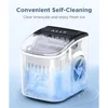 Stainless Steel Portable Ice Maker Machine Self-Cleaning 26.5lbs/24Hrs 6 Mins/9 Pcs Bullet Ice High Corrosion Resistance 6