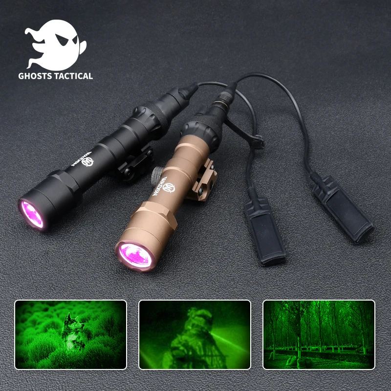 

Airsoft M600 Surefir M600B Tactical night vision IR Flashlight Dual Function Momentary/Contstant Torch Weapon Gun Light Lanterna