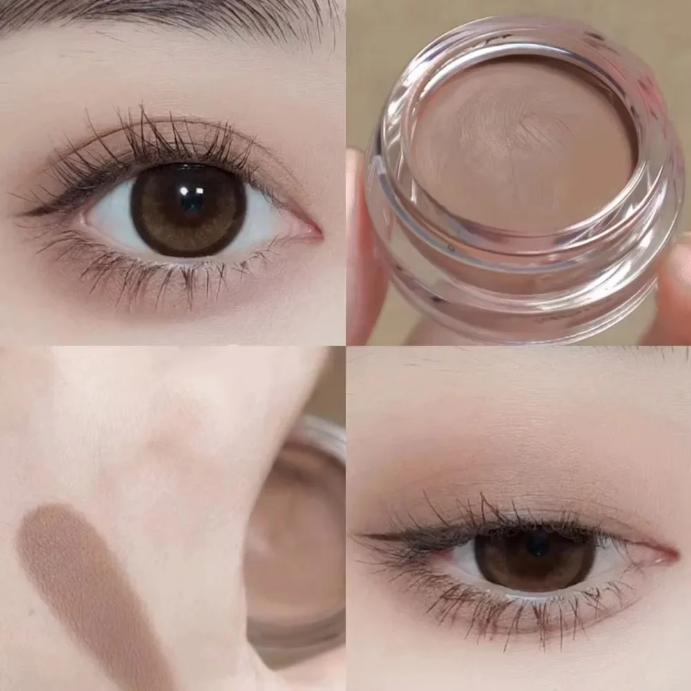 Matte Liquid Eyeshadow Cream Blush Face Contour Waterproof Longlasting Eyeshadow Primer Base Makeup Peach Pink Purple Nude Brown 4