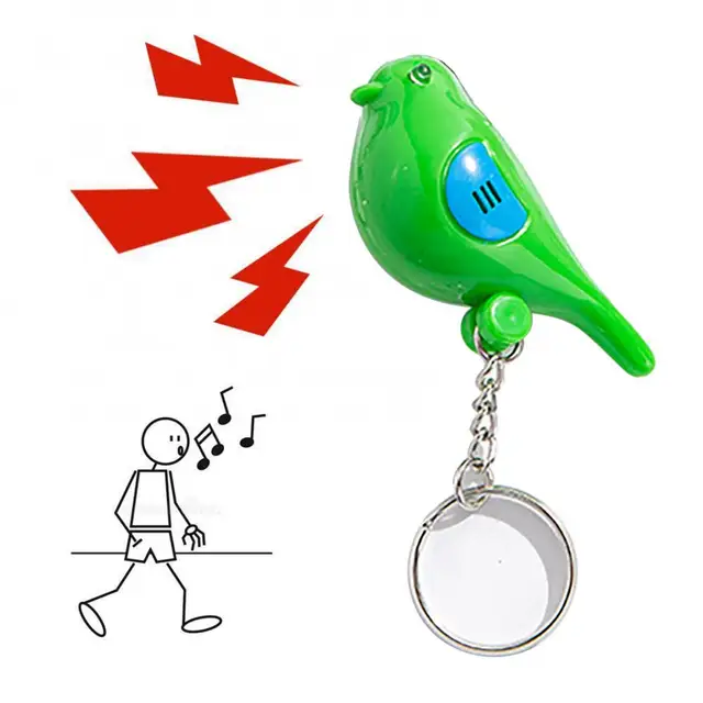 LED Whistle Key Finder Sound Control Flashing Beeping Remote Lost Locator Keyring Anti-Lost Alarm Wallet Pet Tracker Mini Tracer 4