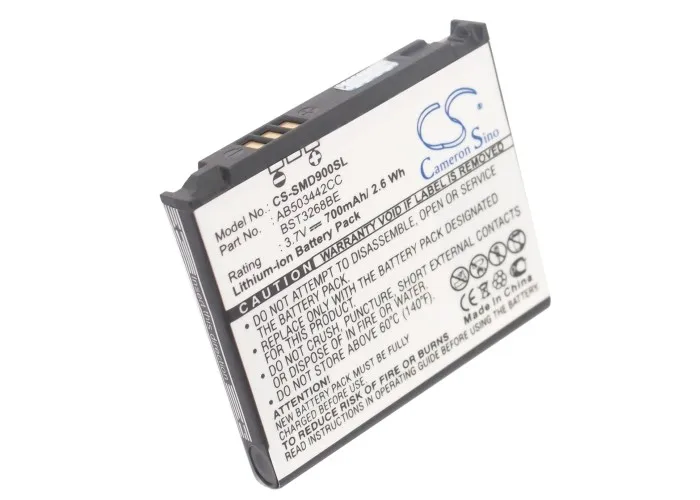 Аккумулятор Cameron Sino 700 мАч AB503442CC для Samsung E788, D900, D900B, D900i, D908, E690, E780, E783, SGH-E788,SGH-M359