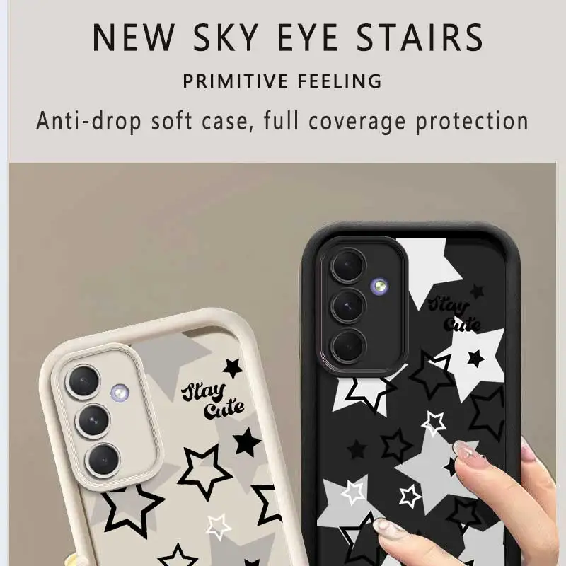 A55 Abstrakte Sterne Himmel Auge Leiter Telefon Fall Für Samsung Galaxy A25 A24 A23 A22 A20 A15 A14 A13 A12 A10 A05 A04 A03 A02 – Detail 2