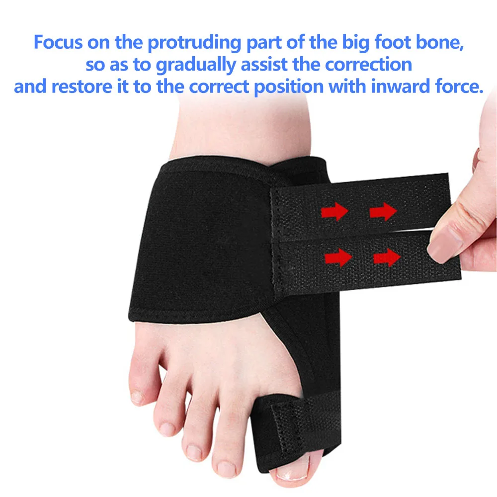 2Pcs Soft Bunion Corrector Toe Separator Brace Hallux Valgus Pain Relief Foot Pain Relief Foot Care Pedicure Orthotics Tools