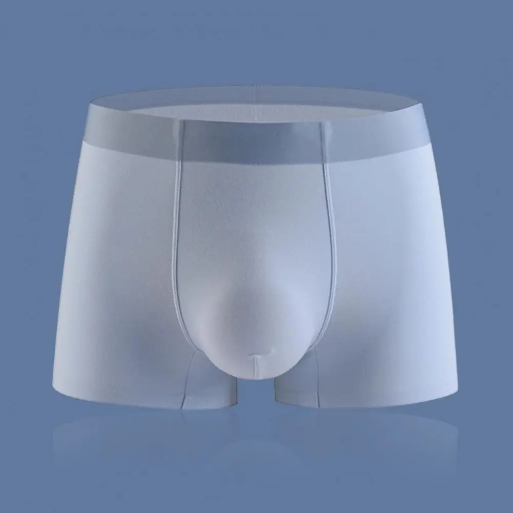 

Breathable Men Boxers Soft Breathable Men's Boxers Anti-septic Moisture-wicking High Elasticity for Comfort Men Underwear