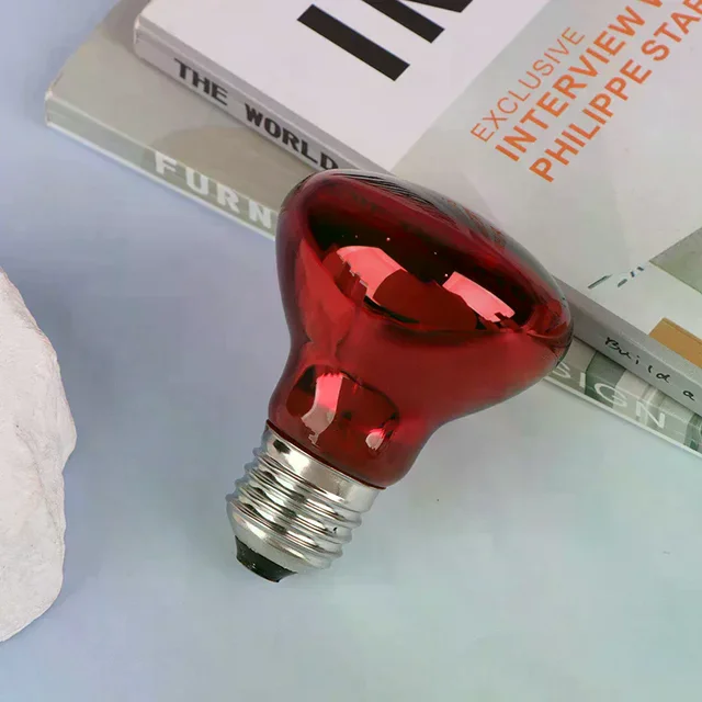 25/40/50/60/75/100W E27 UVA Poultry Bulb Infrared Night Light Day Poultry Heating Bulb For Plants Amphibians Reptile Pets 5