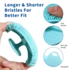 Soft Silicone Body Scrubber Shampoo Brush Handheld Shower Cleansing Brushes Exfoliating Bath Brush Head Massager Bathing Tools 3