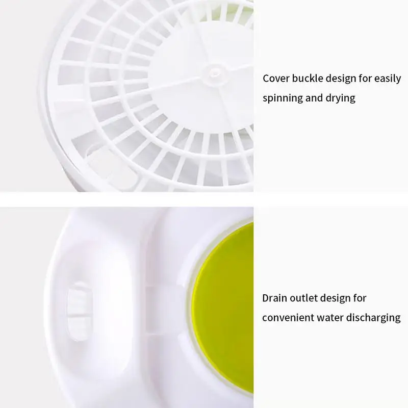 Salad Spinner Large Salad Spinner BPA Free Manual Lettuce Dryer Pump Spinner for Kitchen Tools Washing Cleaning & Drying Greens Vegetables