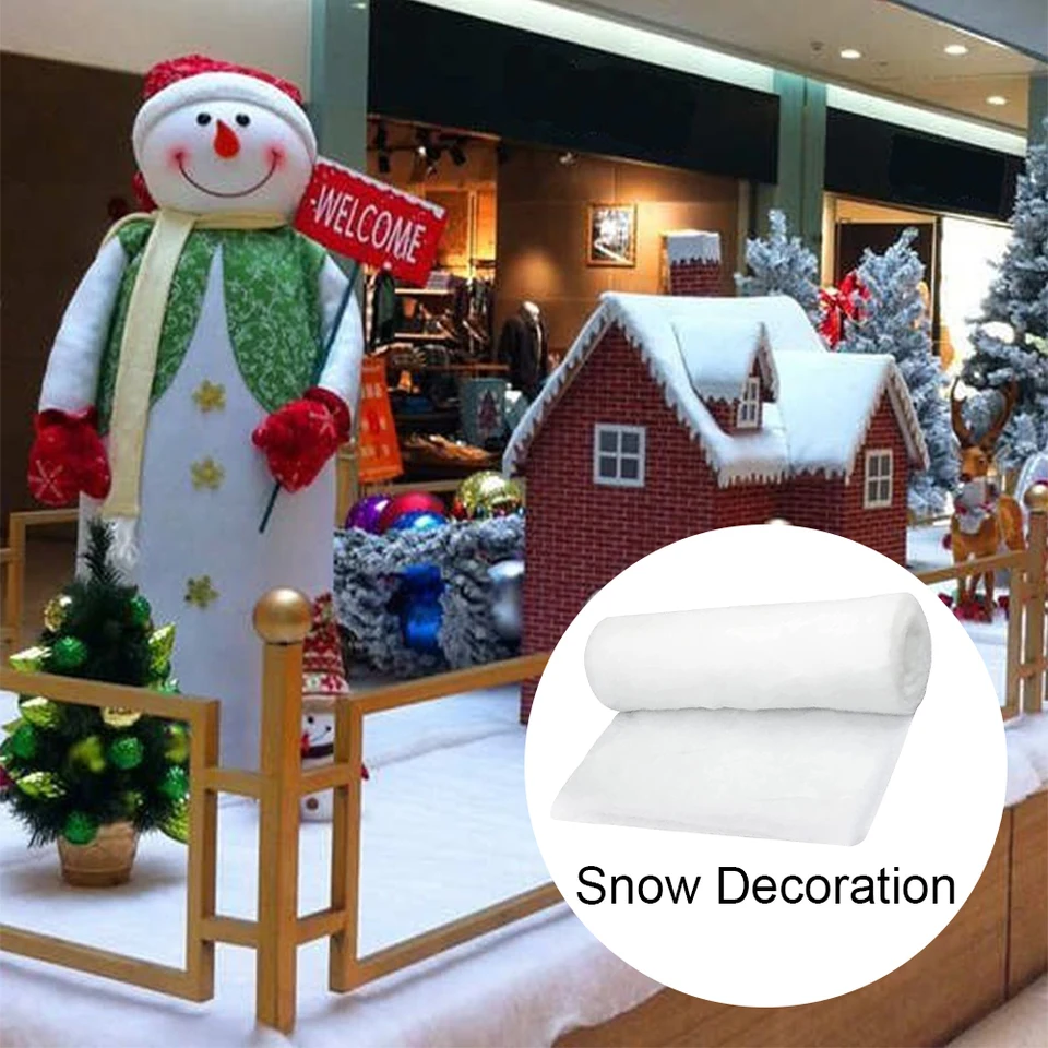 Riffelmacher Coperta Da Neve In Tessuto Non Tessuto 125x125 Cm - Per Decorazioni Natalizie E Invernali, Fai Da Te - 3