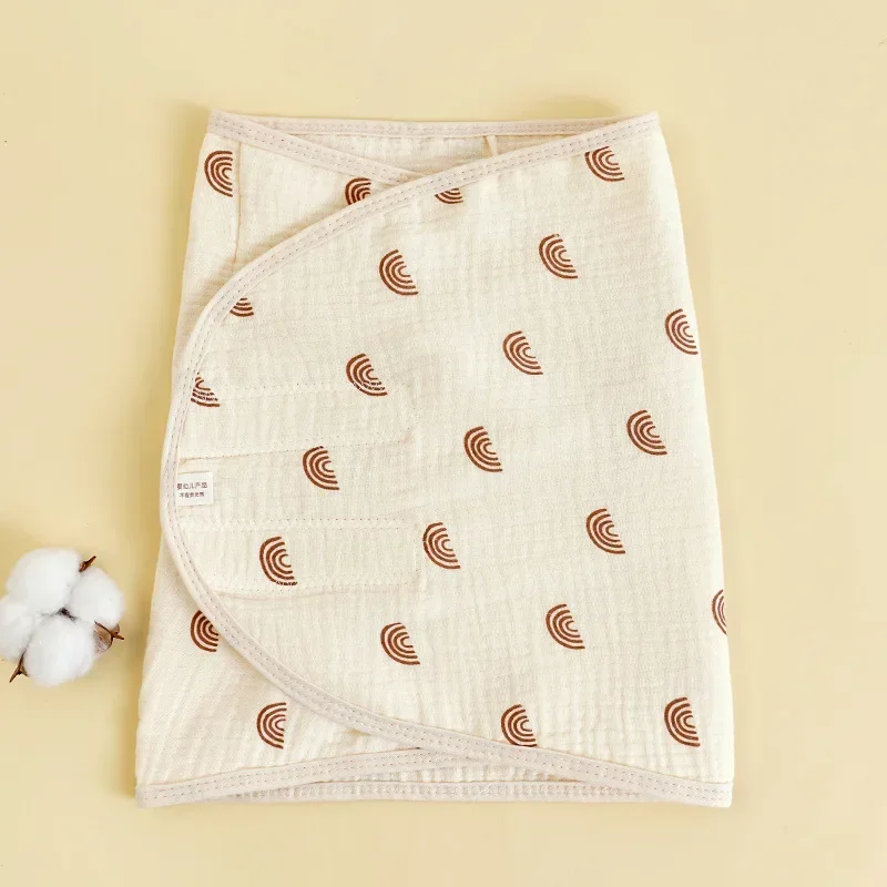 Baby Swaddle Blanket 0-6 Months Strap Protect Belly Baby Sleeping Blanket Wrap for New Born Thin-style for Summer 5