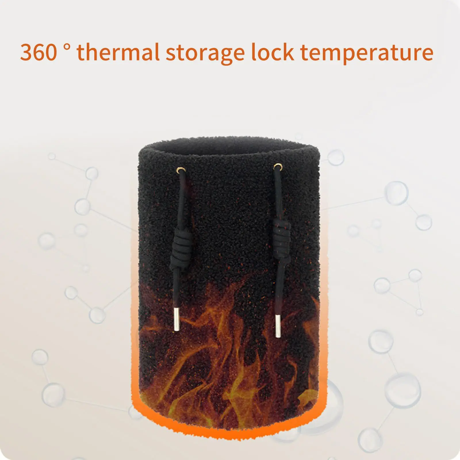 Winter Neck Tube Scarf Thermal Windproof Polar Fleece Bandana Face Cover Unisex Adjustable Hiking Cycling Running Neck Warmer