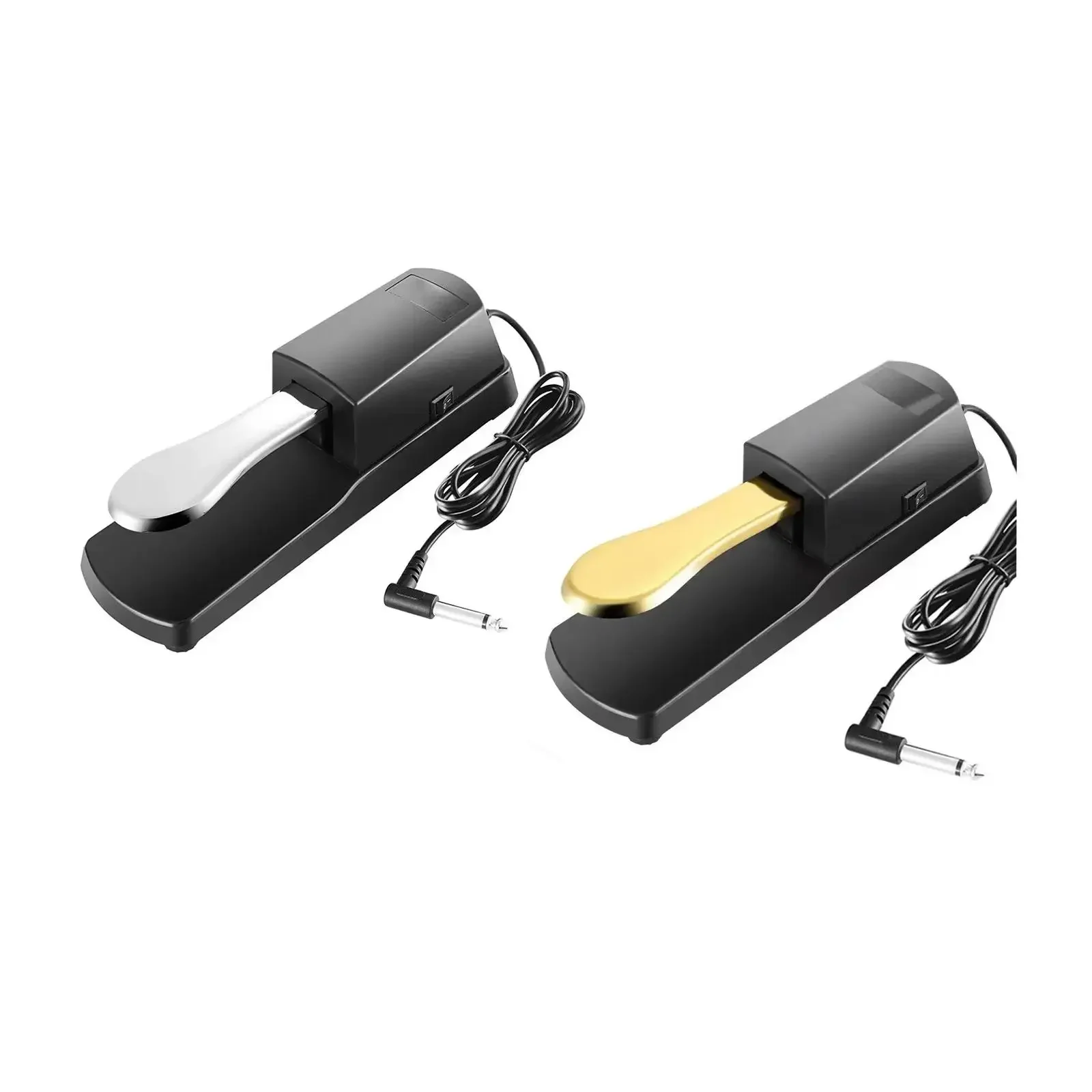 Sustain Pedal for Keyboard, Universal Piano Pedal with Polarity Switch for Digital Piano 1/4'' (6.35mm) Input Plug, 63'' (1.6m)