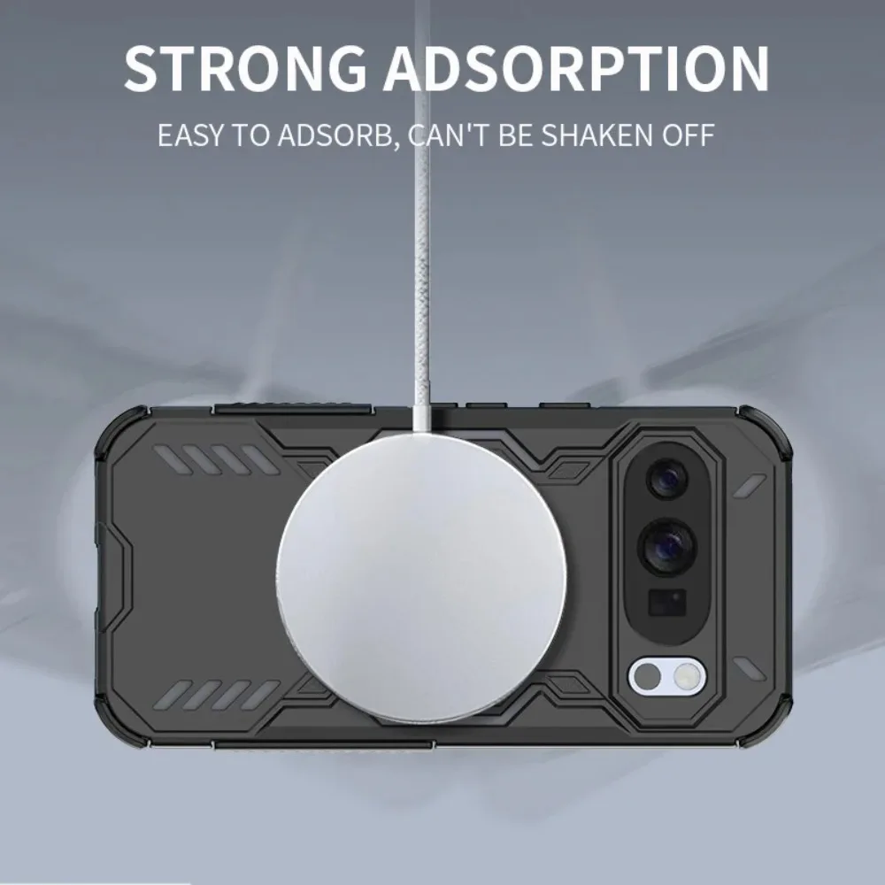 Premium Armor Magnetic Charging Phone Case with Airbag Protection and Heat Dissipation