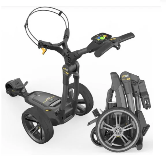 

Powa Kaddy CT8 GPS Golf Cart The world's smallest touchscreen GPS cart Electric Golf Trolley Range