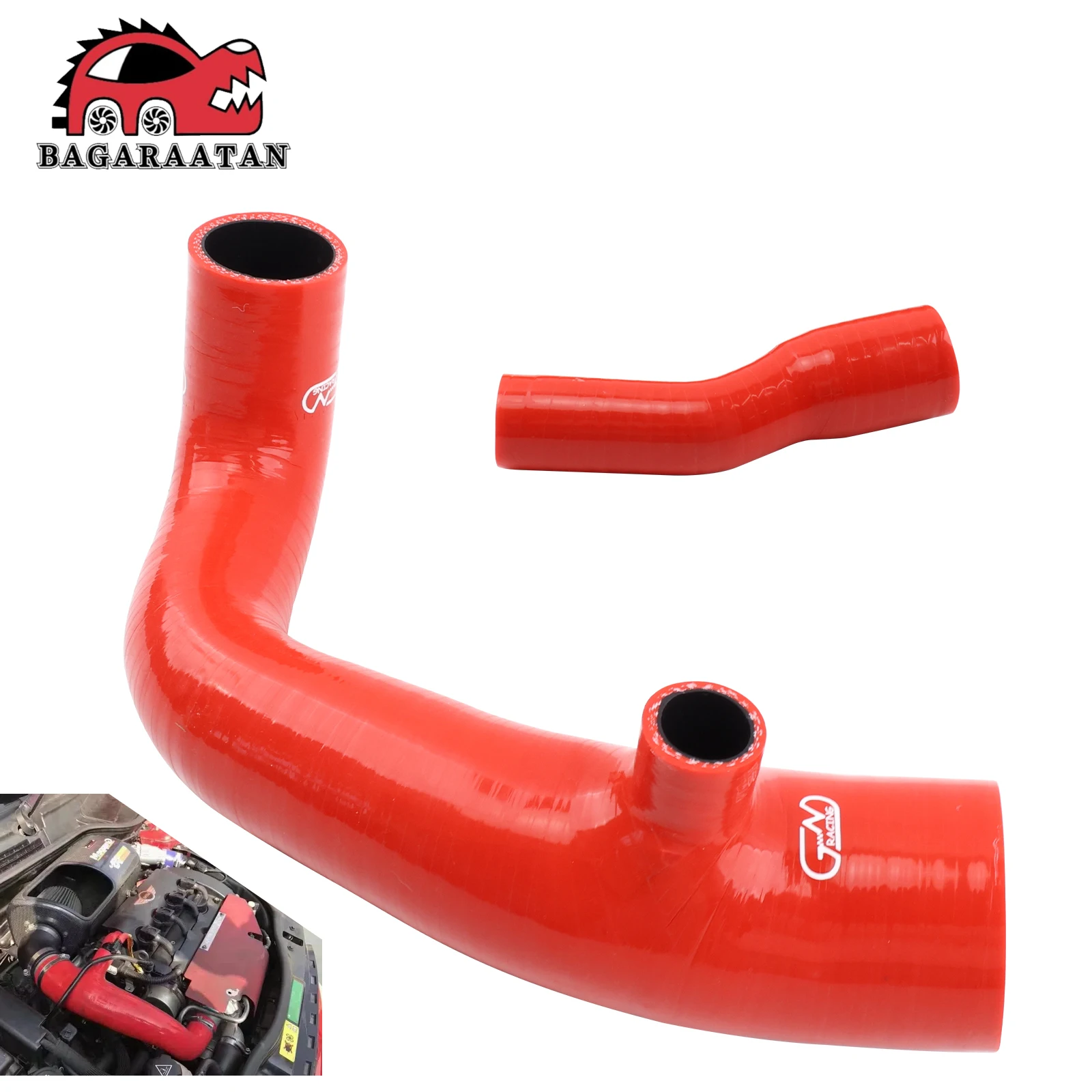 4-layer polyester Air Intake Pipe Silicone Hose for BMW 2007-10 Cooper S R56 For 2009+ JCW Cabrio R57 For 2009-11 Cabrio S R57