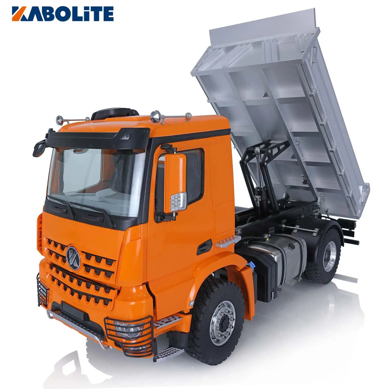 KABOLITE K3362 RC Dumper 1/14 4x4 Metal Hydraulic Truck RC Tipper Truck Car Light Sound System Radio Controller Boy Toys 6