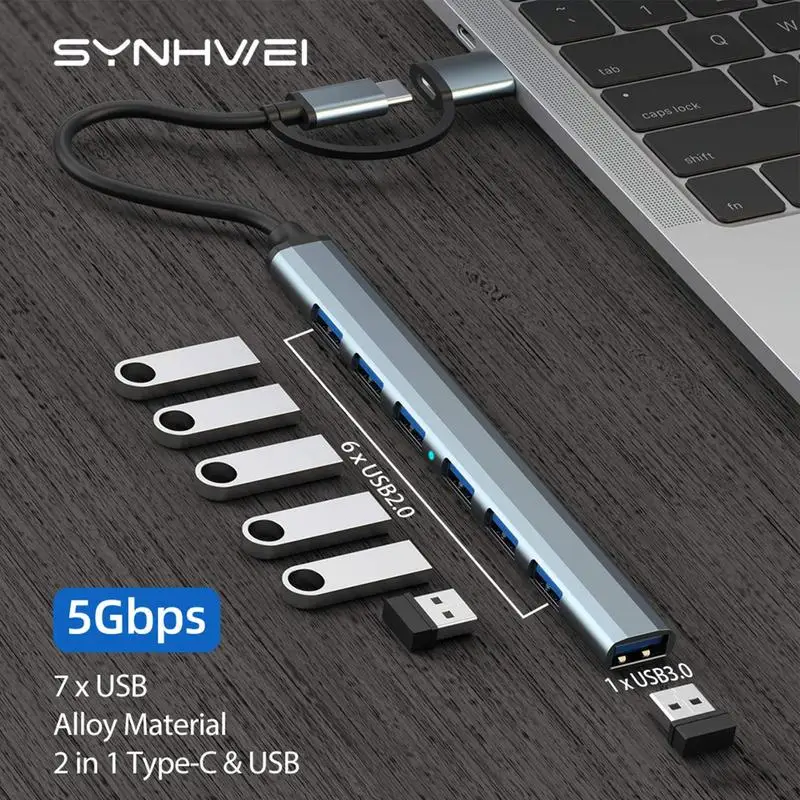 

USB-Док-станция из алюминиевого сплава для ноутбуков