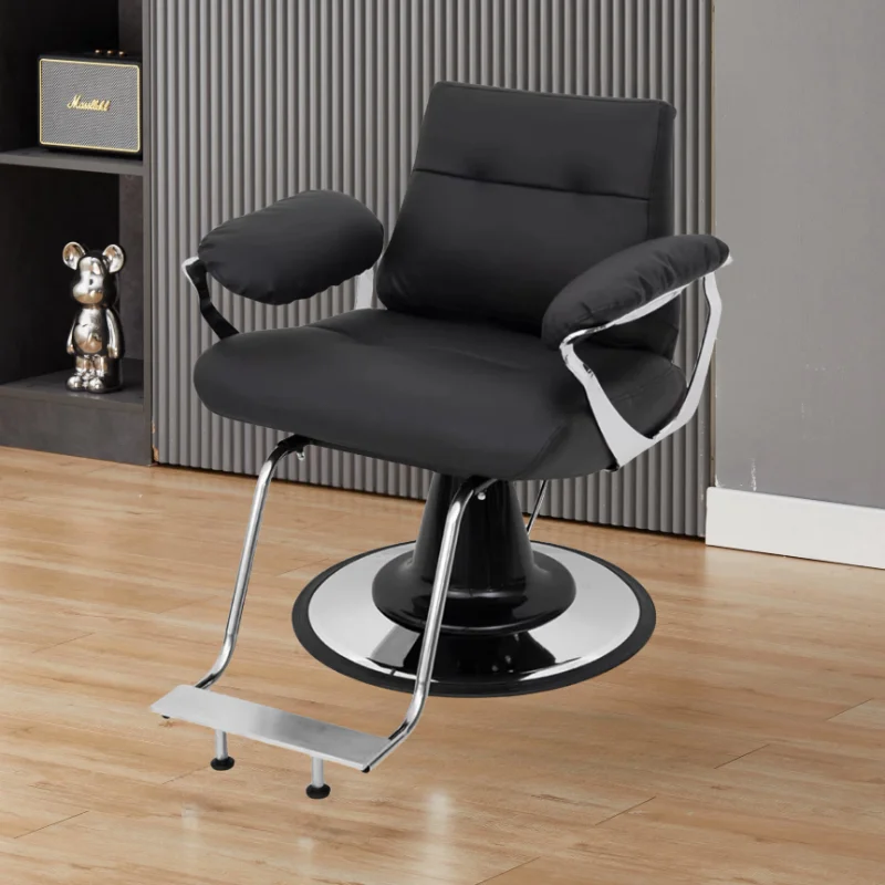 Simple Rotate Barber Chair Regulate Hair Salon Beautify Barbershop Specific Barber Chair Chaise Coiffeuse Salon Furniture QF50BC salon speciality shampoo chair multifunctional modern salon stylist makeup chair spa luxury chaise coiffeuse furniture hd50xf
