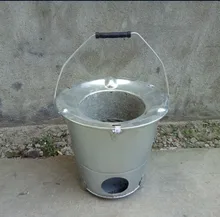  Firewood Stove Small Firewood Stove Wood Burning Simple Firewood Burning Camping Picnic Rural Picnic Fire Burning Chimney 