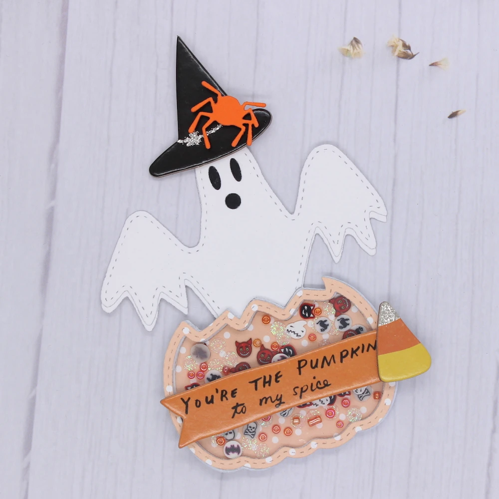 Die De Découpe Métal Halloween Citrouille - Poinçon 7x7,1 Cm, Pour Scrapbooking, Cartes, Craft